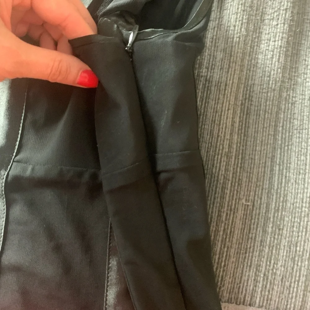 Bebe Mesh Satin Corset Top Black Medium - Picture 11 of 16